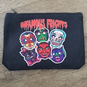 2/$25 Infamous Frights Black Makeup Bag